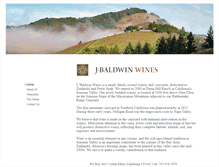Tablet Screenshot of jbaldwinwines.com
